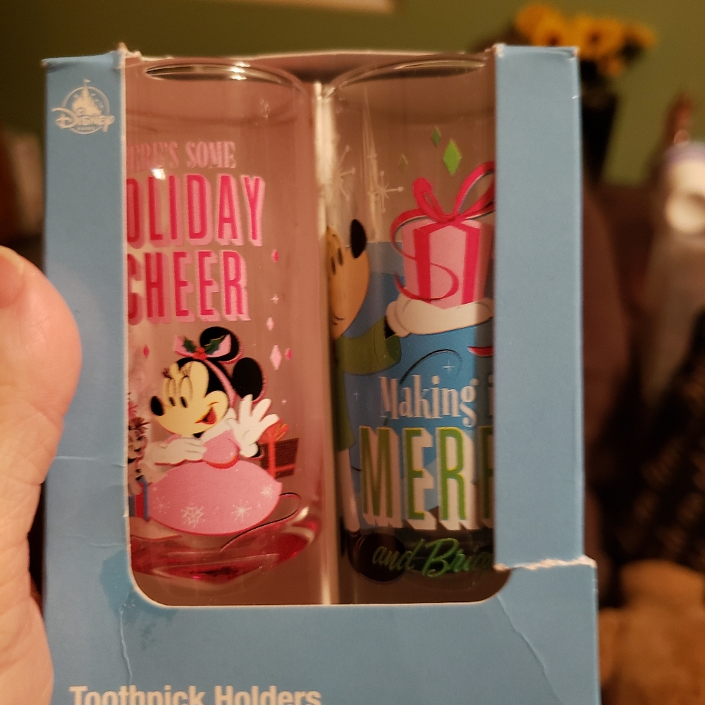 Disney holiday toothpick holders